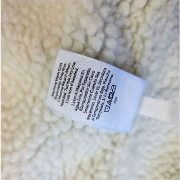 Time & Tru Sherpa Lined Trucker Denim in Medium Dark Wash Jacket Size Med 8/10 - Picture 10 of 12